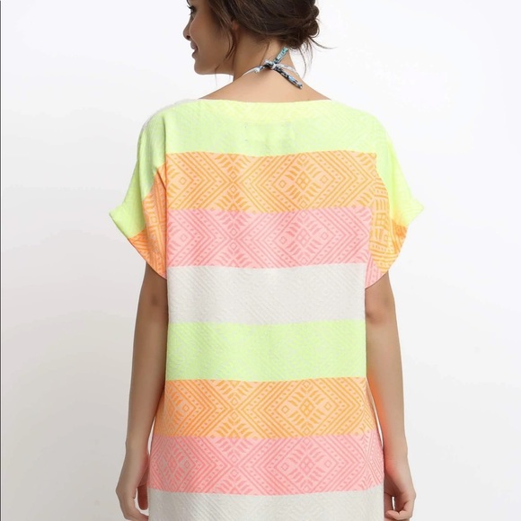 BEGONVILLE Waves Bamboo Tunic, Free Size •NWOT•NEVER WORN• - Picture 4 of 5